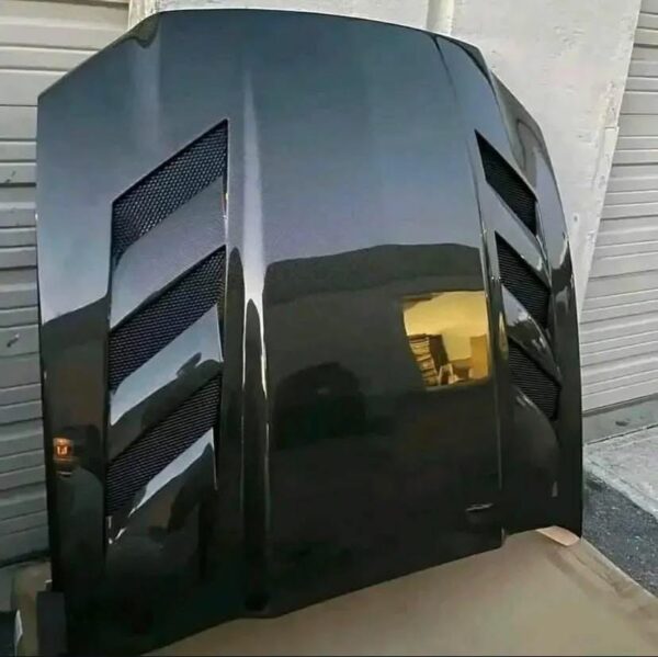 Ford Mustang AMS Style Carbon Fiber Vented Hood