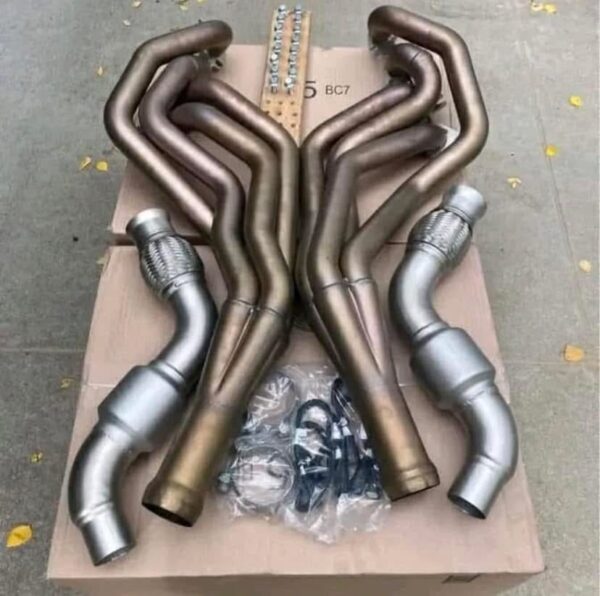 Fairly used Stainless Power catted headers. Mustang GT
