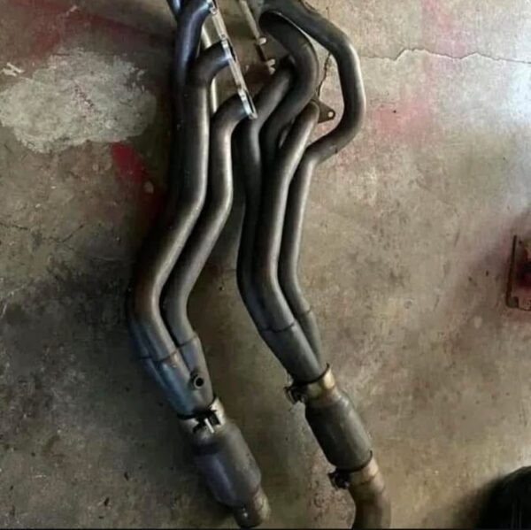 Fairly used Stainless Power catted headers. Mustang GT - Image 2