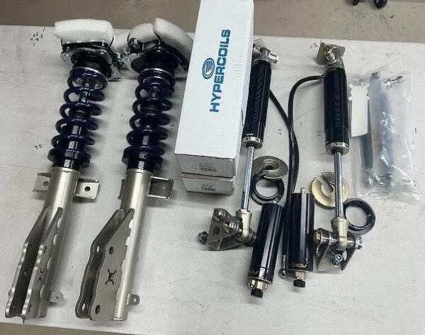 S197 CorteX 2005-2014 Mustang Xtreme-Grip Penske Double Adjustable Coilover System With Remote Reserviors and front ARB links