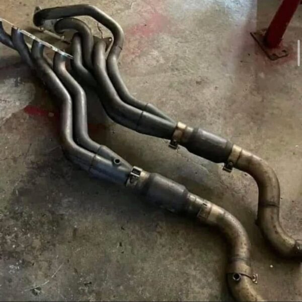 Fairly used Stainless Power catted headers. Mustang GT - Image 4